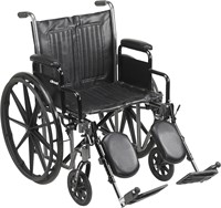 Silver Sport 2 Transport Wheelchair  Black