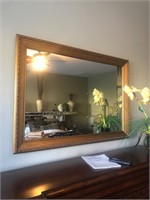 Wood framed mirror #143