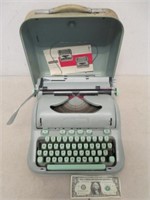 Vintage Hermes 3000 Green Manual Typewriter