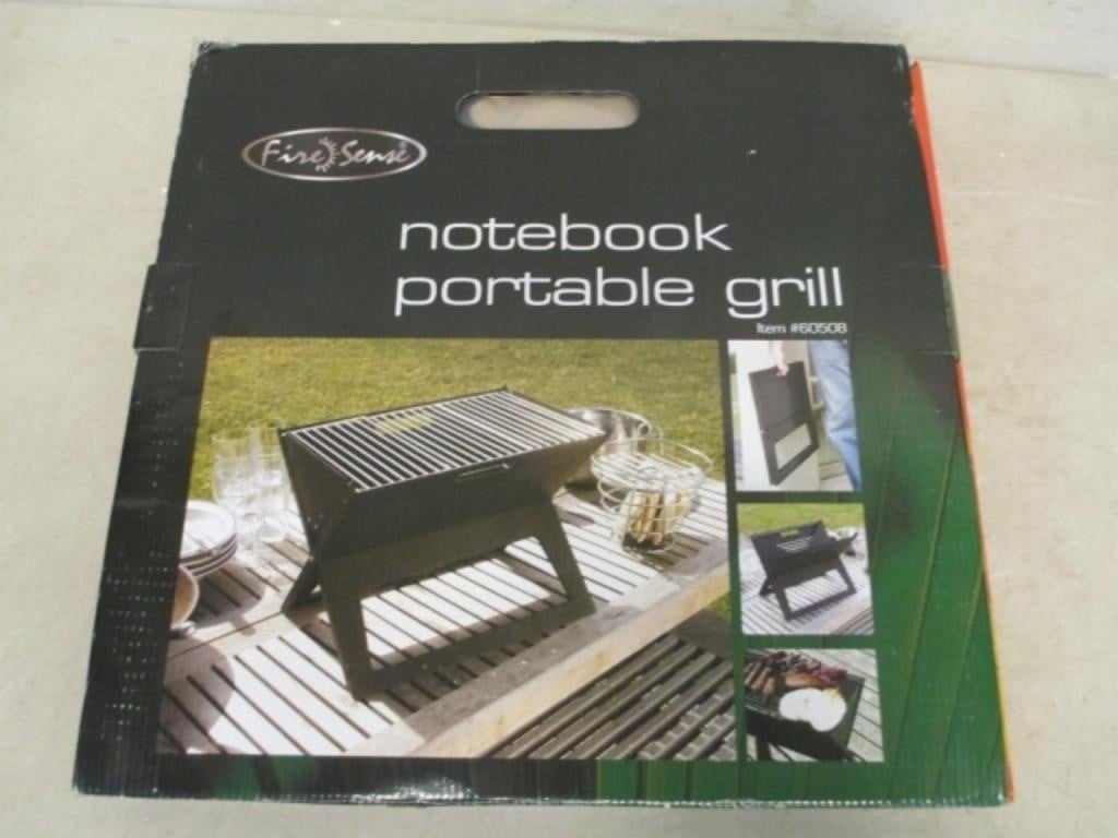 Fire Sense Notebook Portable Grill in Box -