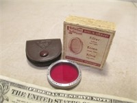 Vintage Rolleiflex Rollicord Red Filter in Box w/
