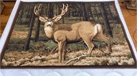 Buck Deer Carpeted Mat 52x37