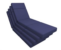 4 Pcs Chaise Lounge Cushions Outdoor, 72 x 21 x 4