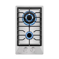 Empava 12" Gas Stove Cooktop with 2 Italy Sabaf