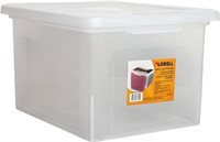 Lorell Storage Case File Box, Clear (LLR68925CT)