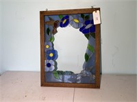 framed stained glass decor