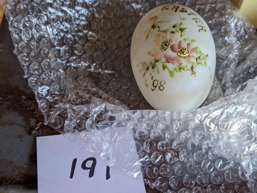c.1898 Blown Glass Easter Egg