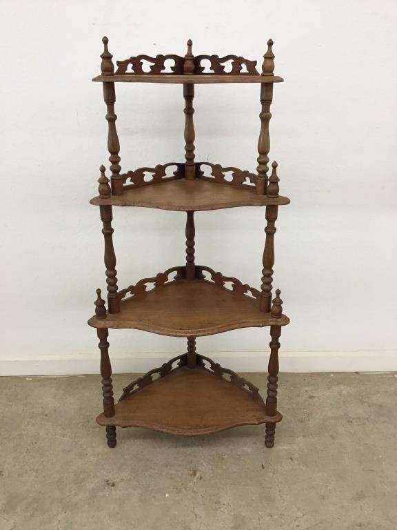 Gorgeous Wood Corner Display Tower with 4 Tiers