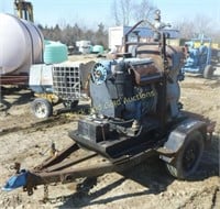 6in 1,000 GPM Diesel Trash pump: Trailer mount