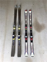 Snow Ski Sets Lot of 2 Volant Rossignol