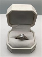 Sterling Silver (.925) Wedding set with CZ stones