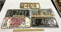 5 Kansas license plates