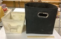 2 Storage Baskets -stains, dirty