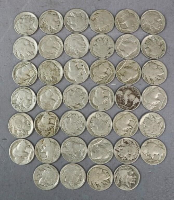 Buffalo Head Nickels 1929 - 1936 / 40 pc