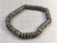 Wood bead bracelet