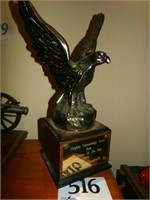 BRASS AWARD TROPHY FOR SERVICE