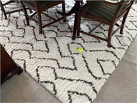 Area rug under Dining room table. Galway collectio