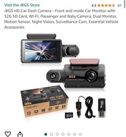 JKGS HD Car Dash Camera