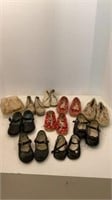 Lot of Vintage Baby Shoes