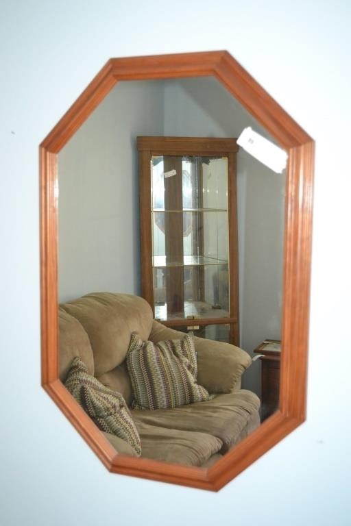 21" x 31" Wood Framed Wall Mirror