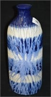 18" Blue Design Ceramic Art Vase