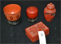 Chinese Ginger Jar, Tea Bowl, Trinket Box & More