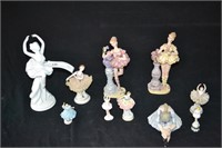 10pcs Variious Ballerina Figurines