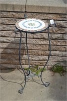 30" Tall Mosaic Inly Plant Stand