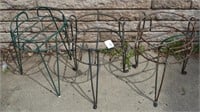 3pcs 15" Tall Wrought Iron Plant Stands