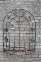29" x 36" Wrought Iron Wall Mount Plant Display