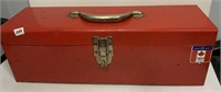 Red Metal tool Box