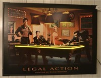24" x 32" Lighted Legal Action Picture Working