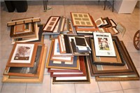 Lg Lot Numerous Picture Frames and Mats