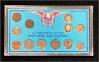 US Twentieth Century Penny Nickel Dime Collection