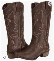 ($79) Ladies Western Wide Calf Cowgirl Cowboy, 36