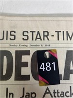 St Louis Star - Times Paper Wrapped - War