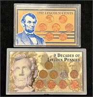 Two Collectible Lincoln Penny Sets