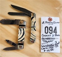 (2) Folding Knives: CaseXX 2-Blade Trapper ;