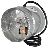 $43  Inductor 6 in. Corded In-Line Duct Fan