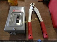 Square D switch & cable cutters
