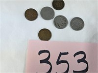 Buffalo Nickels, Indian Head & Wheat Pennies