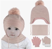 Sz S Hicdaw 6PCS Toddler Winter Hats Baby M