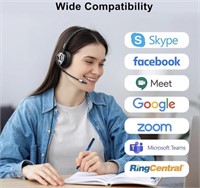 3.5mm/ USB Computer PC Headset with Noise