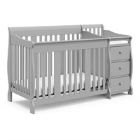 $350  Portofino 5-in-1 Convertible Crib, Gray