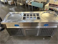 70” KO2000P, Double Pan Fried Ice Cream Machine