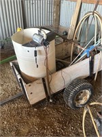 2-wheel trailer w/ water pump
