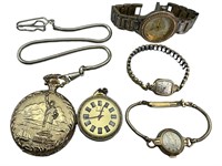 Commemorative Pocket & Vintage Wrist Watches
