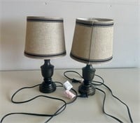 (2) Oil-Rubbed Bronze bedside lamps