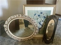 Vintage mirrors (2), print