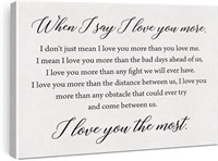 13x30IN I LOVE YOU MORE SIGN